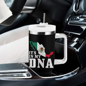 It's in My DNA Mexican Proud Hispanic Gift Mexico Flag Tumbler With Handle TS14 Print Your Wear