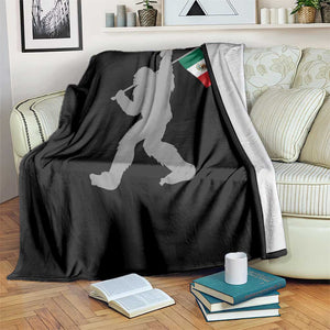 Bigfoot Rock On Hold Mexico Flag Sasquatch Believers Throw Blanket TS14 Print Your Wear