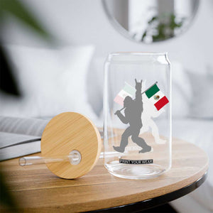 Bigfoot Rock On Hold Mexico Flag Sasquatch Believers Glass Can TS14 Print Your Wear