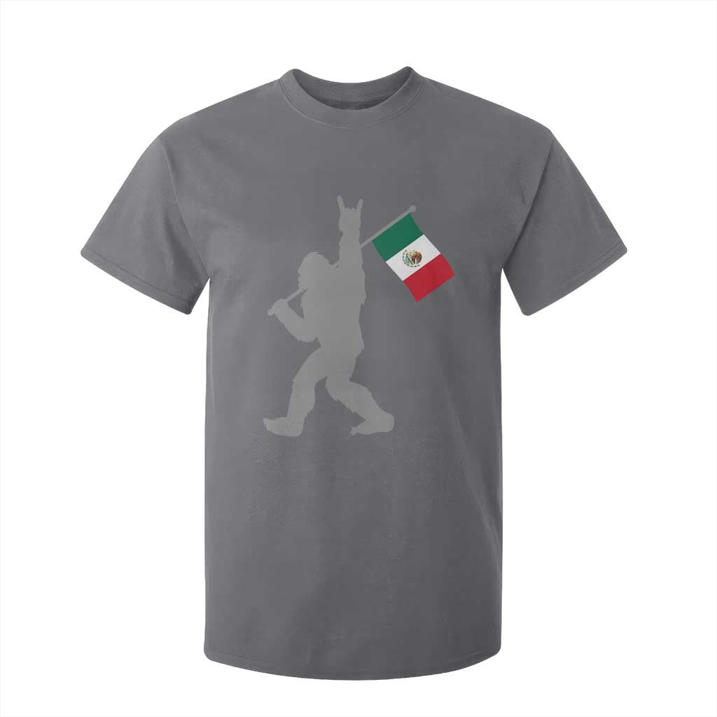 Bigfoot Rock On Hold Mexico Flag Sasquatch Believers T Shirt For Kid TS14 Charcoal Print Your Wear