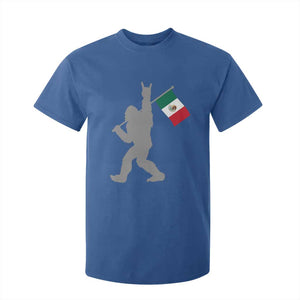 Bigfoot Rock On Hold Mexico Flag Sasquatch Believers T Shirt For Kid TS14 Royal Blue Print Your Wear