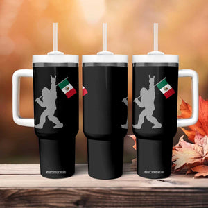 Bigfoot Rock On Hold Mexico Flag Sasquatch Believers Tumbler With Handle TS14 Print Your Wear