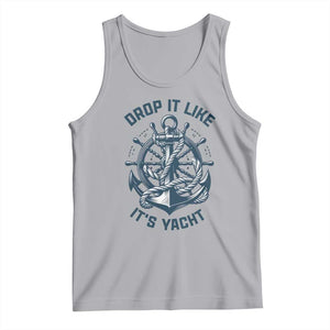 Funny Sailing Cruising Tank Top Drop It Like Its Yacht TS14 Athletic Heather Print Your Wear