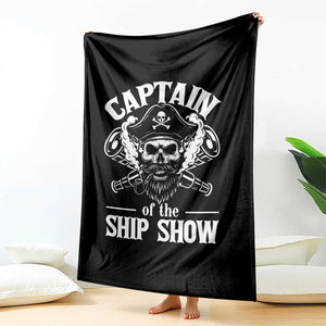 Funny Boat Captain Pun Throw Blanket Captain Of The Ship Show TS14 Print Your Wear