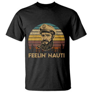 Funny Sailing Boating T Shirt Feelin Nauti TS14 Black Print Your Wear