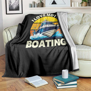 Funny Boater Throw Blanket I Love Motorboating TS14 Print Your Wear