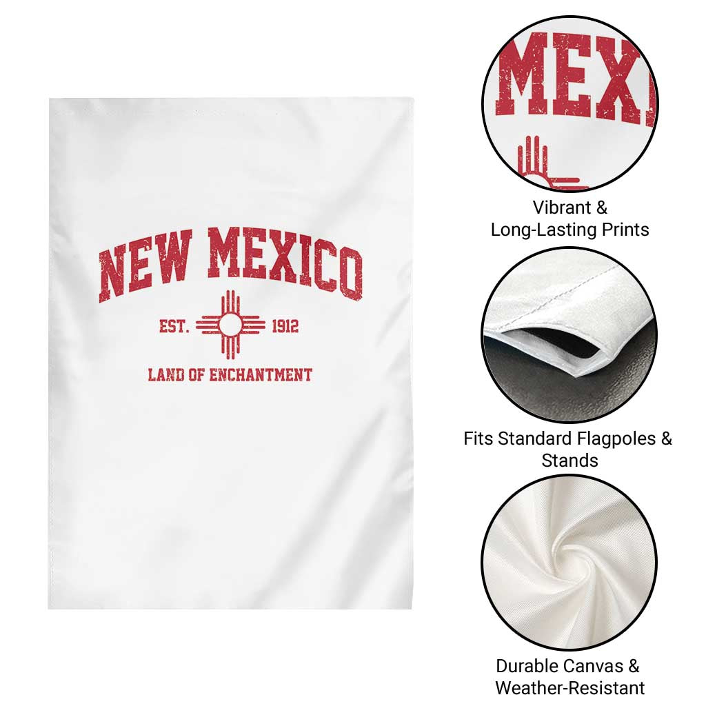 Vintage New Mexico Flag Zia Sun Souvenir Garden Flag TS14 Print Your Wear