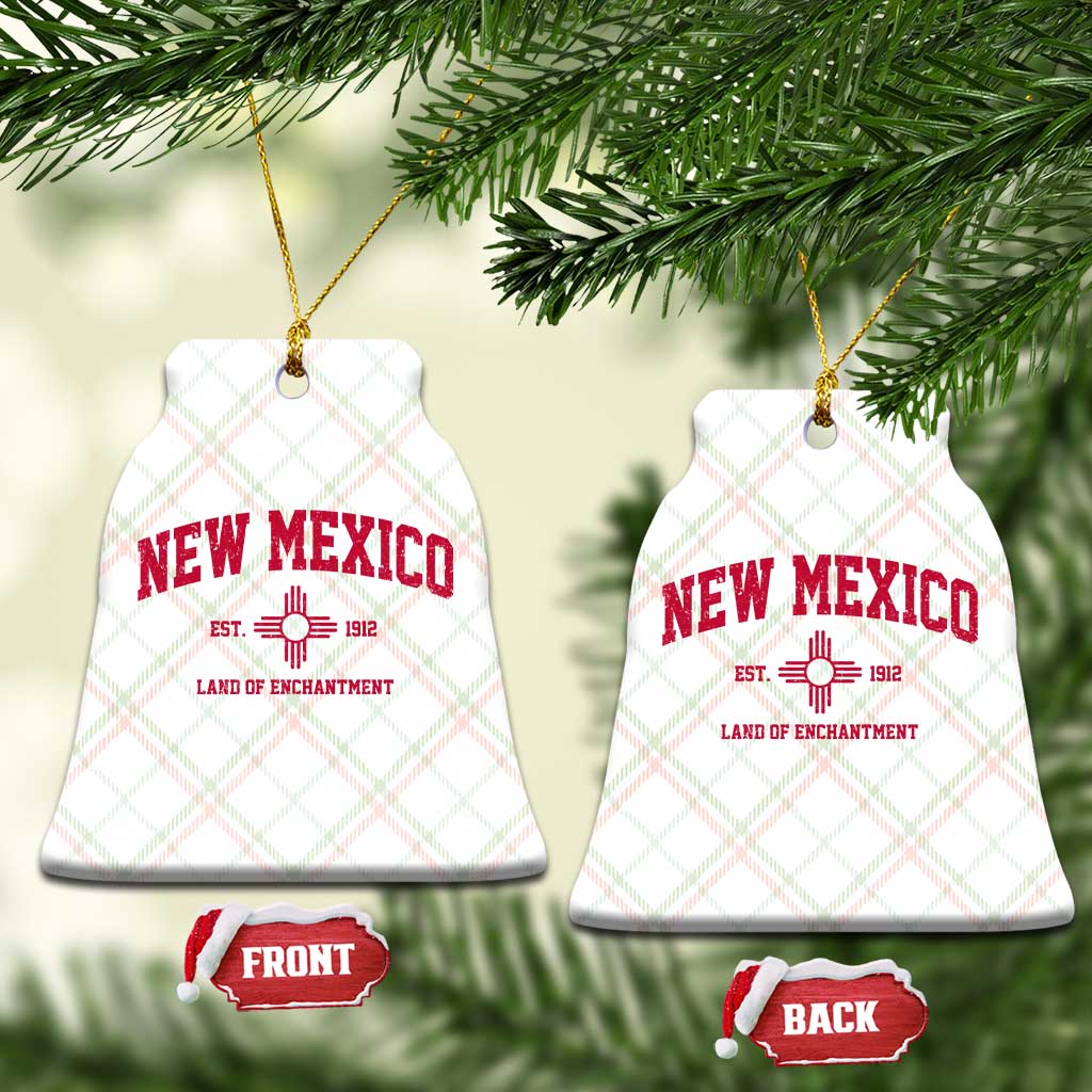 Vintage New Mexico Flag Zia Sun Souvenir Ceramic Ornament TS14 Print Your Wear