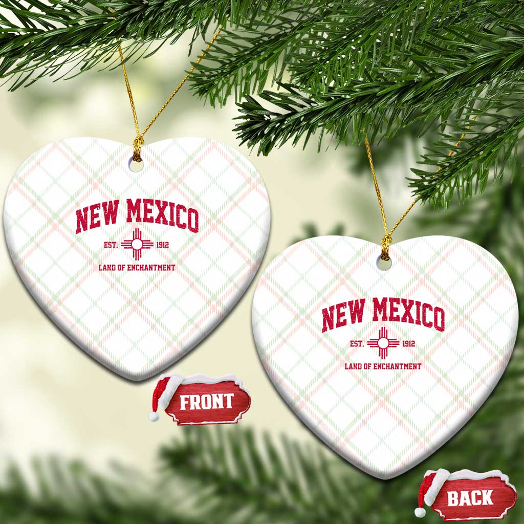 Vintage New Mexico Flag Zia Sun Souvenir Ceramic Ornament TS14 Print Your Wear
