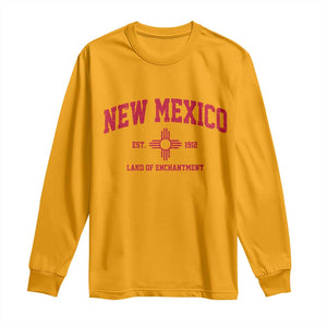 Vintage New Mexico Flag Zia Sun Souvenir Long Sleeve Shirt TS14 Gold Print Your Wear