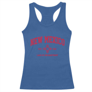 Vintage New Mexico Flag Zia Sun Souvenir Racerback Tank Top TS14 Royal Blue Print Your Wear