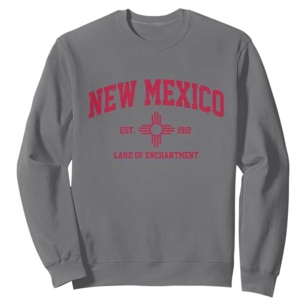 Vintage New Mexico Flag Zia Sun Souvenir Sweatshirt TS14 Charcoal Print Your Wear