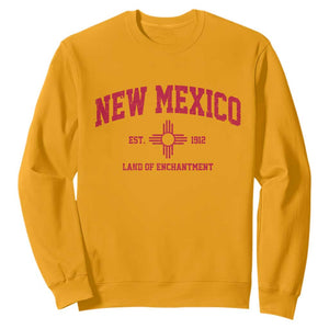 Vintage New Mexico Flag Zia Sun Souvenir Sweatshirt TS14 Gold Print Your Wear
