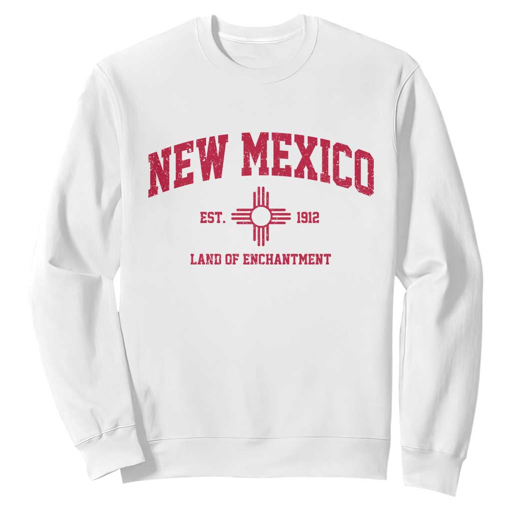 Vintage New Mexico Flag Zia Sun Souvenir Sweatshirt TS14 White Print Your Wear