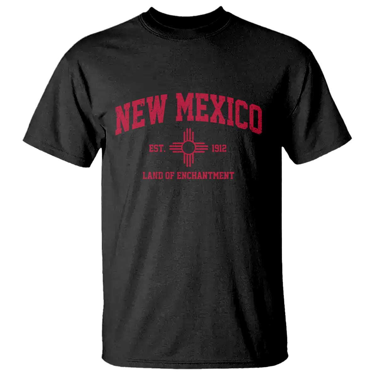 Vintage New Mexico Flag Zia Sun Souvenir T Shirt TS14 Black Print Your Wear