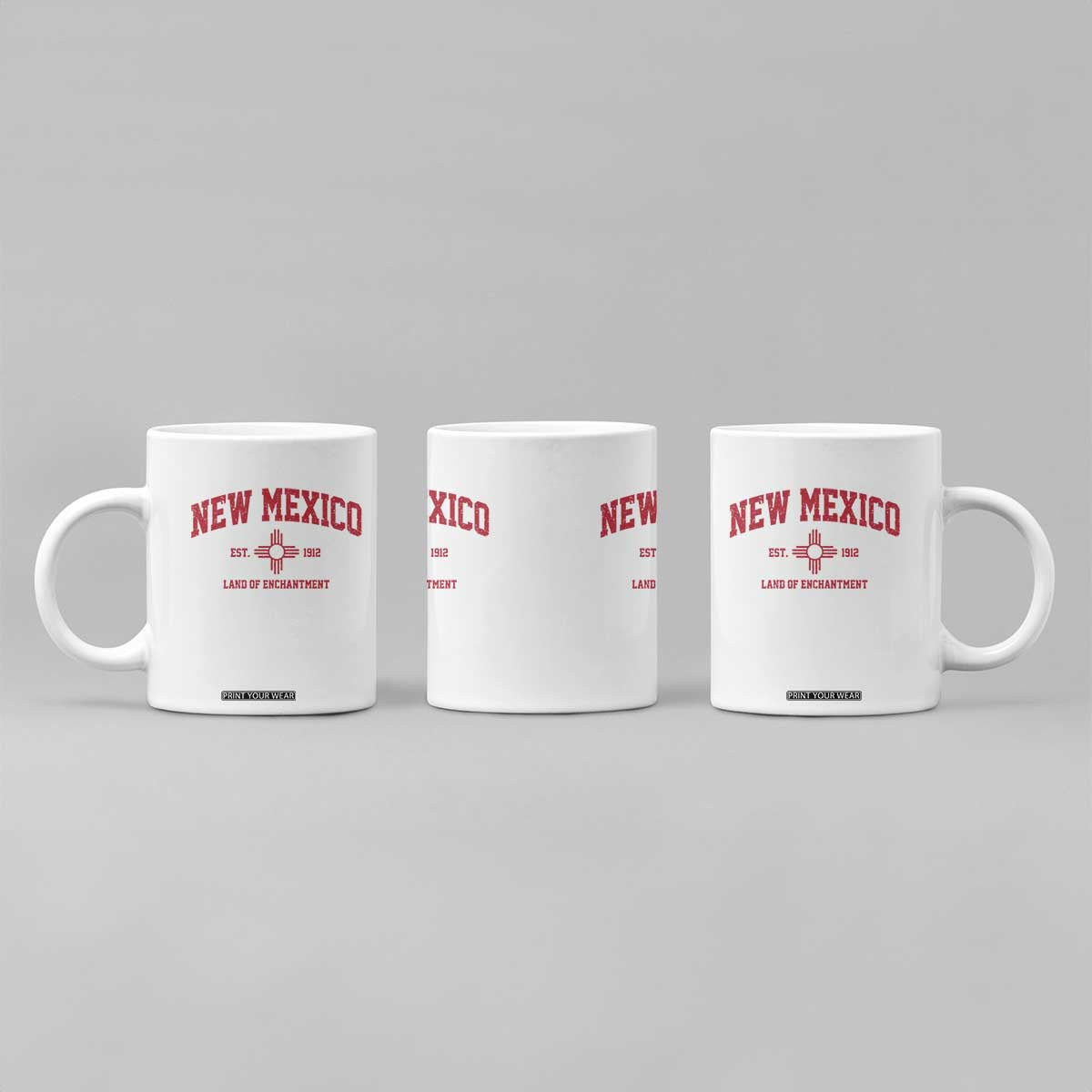 Vintage New Mexico Flag Zia Sun Souvenir Coffee Mug TS14 Print Your Wear