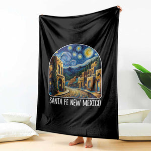 Santa Fe New Mexico Starry Night Style Throw Blanket TS14 Print Your Wear