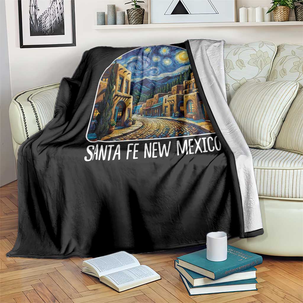 Santa Fe New Mexico Starry Night Style Throw Blanket TS14 Print Your Wear