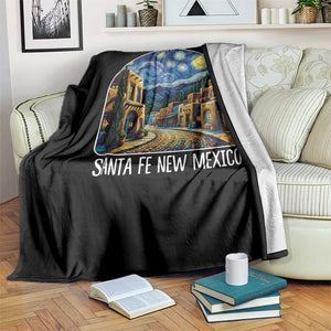 Santa Fe New Mexico Starry Night Style Throw Blanket TS14 Print Your Wear