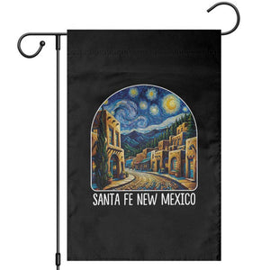 Santa Fe New Mexico Starry Night Style Garden Flag TS14 Black Print Your Wear