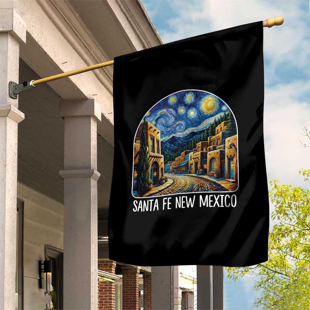 Santa Fe New Mexico Starry Night Style Garden Flag TS14 Print Your Wear