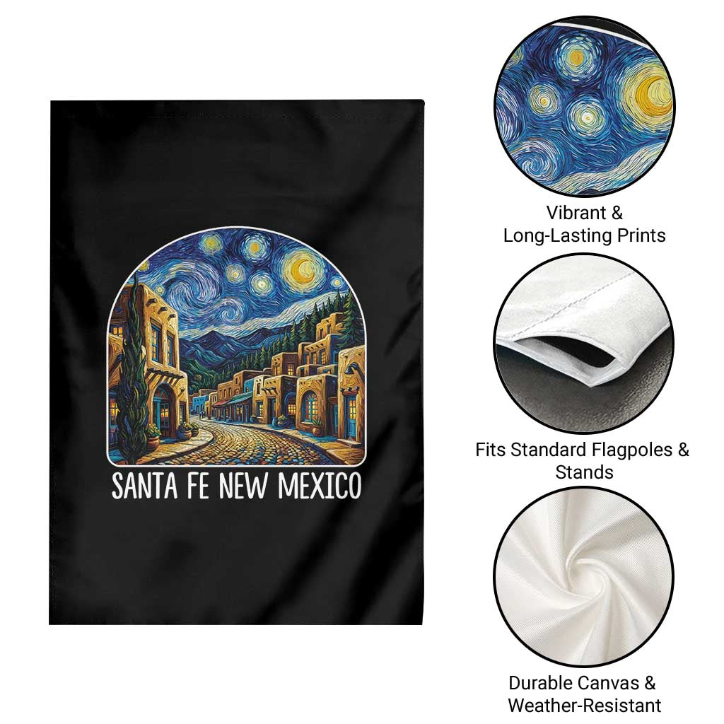 Santa Fe New Mexico Starry Night Style Garden Flag TS14 Print Your Wear