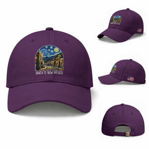 Santa Fe New Mexico Starry Night Style Baseball Cap TS14 Baseball Cap Universal Fit Purple Print Your Wear