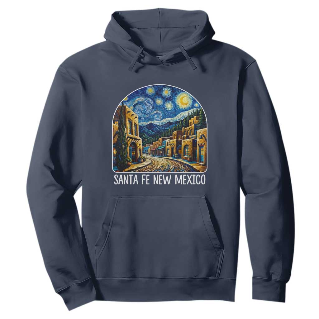 Santa Fe New Mexico Starry Night Style Hoodie TS14 Navy Print Your Wear