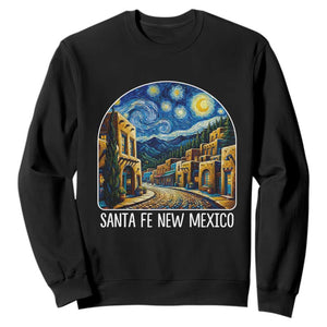 Santa Fe New Mexico Starry Night Style Sweatshirt TS14 Black Print Your Wear