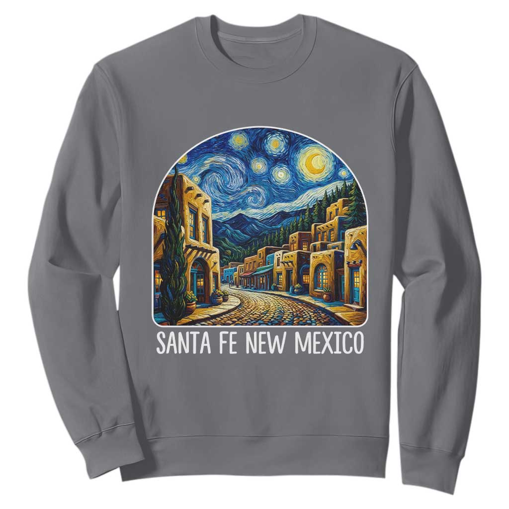 Santa Fe New Mexico Starry Night Style Sweatshirt TS14 Charcoal Print Your Wear
