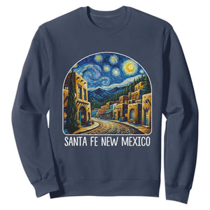 Santa Fe New Mexico Starry Night Style Sweatshirt TS14 Navy Print Your Wear