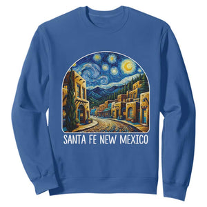 Santa Fe New Mexico Starry Night Style Sweatshirt TS14 Royal Blue Print Your Wear