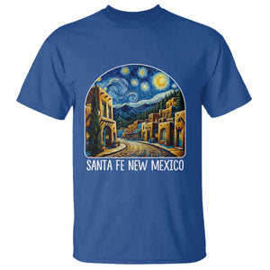 Santa Fe New Mexico Starry Night Style T Shirt TS14 Royal Blue Print Your Wear