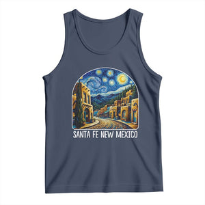 Santa Fe New Mexico Starry Night Style Tank Top TS14 Navy Print Your Wear