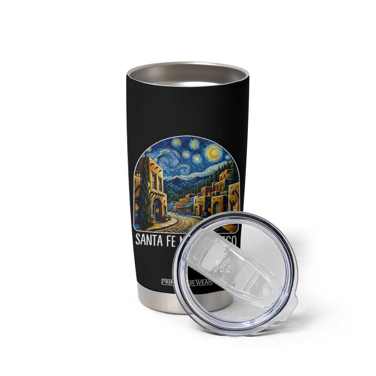 Santa Fe New Mexico Starry Night Style Tumbler Cup TS14 Print Your Wear