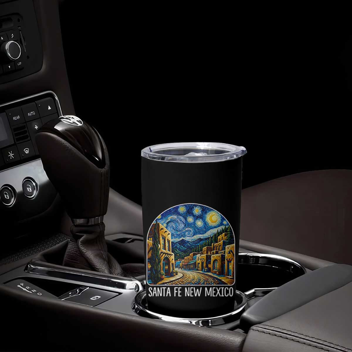 Santa Fe New Mexico Starry Night Style Tumbler Cup TS14 Print Your Wear