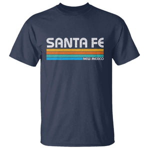 Retro Santa Fe New Mexico Distressed Souvenir T Shirt TS14 Navy Print Your Wear