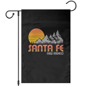 Retro Santa Fe New Mexico Mountain Southwest Garden Flag TS14 Black Print Your Wear