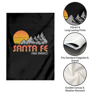 Retro Santa Fe New Mexico Mountain Southwest Garden Flag TS14 Print Your Wear