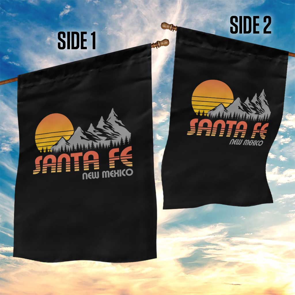 Retro Santa Fe New Mexico Mountain Southwest Garden Flag TS14 Print Your Wear
