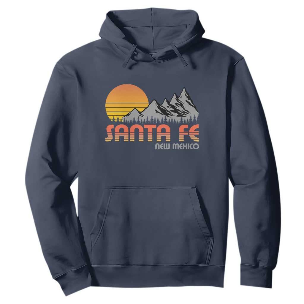 Retro Santa Fe New Mexico Mountain Southwest Hoodie TS14 Navy Print Your Wear