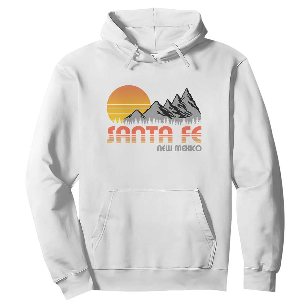 Retro Santa Fe New Mexico Mountain Southwest Hoodie TS14 White Print Your Wear