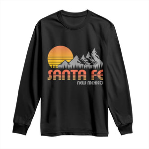 Retro Santa Fe New Mexico Mountain Southwest Long Sleeve Shirt TS14 Black Print Your Wear