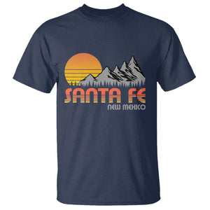 Retro Santa Fe New Mexico Mountain Southwest T Shirt TS14 Navy Print Your Wear