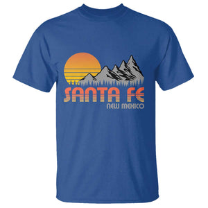 Retro Santa Fe New Mexico Mountain Southwest T Shirt TS14 Royal Blue Print Your Wear
