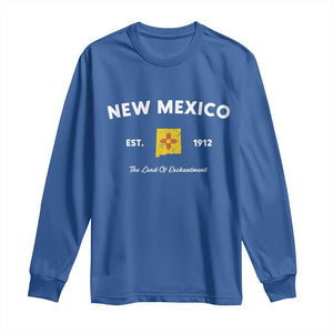 New Mexico Flag Map Zia Sun Souvenir Long Sleeve Shirt TS14 Royal Blue Print Your Wear
