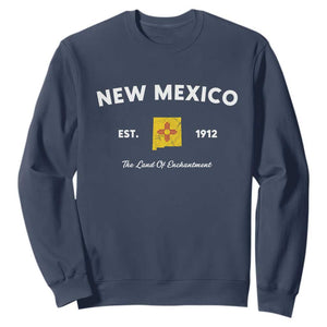 New Mexico Flag Map Zia Sun Souvenir Sweatshirt TS14 Navy Print Your Wear