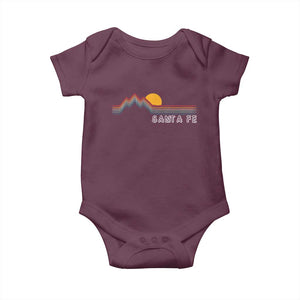 Retro Santa Fe New Mexico Baby Onesie TS14 Maroon Print Your Wear