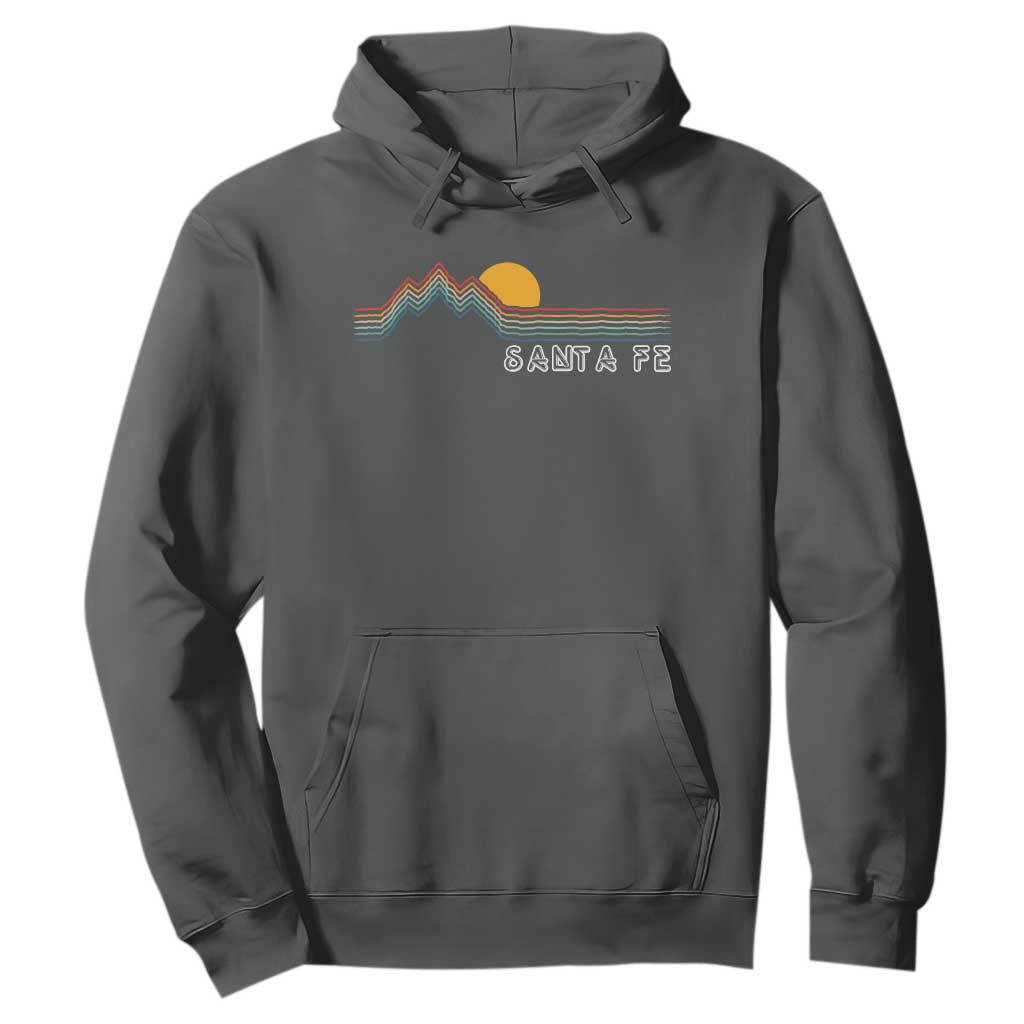 Retro Santa Fe New Mexico Hoodie TS14 Dark Heather Print Your Wear