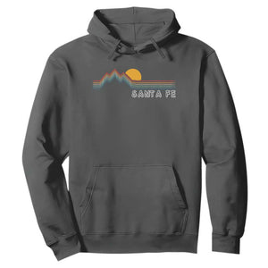 Retro Santa Fe New Mexico Hoodie TS14 Dark Heather Print Your Wear